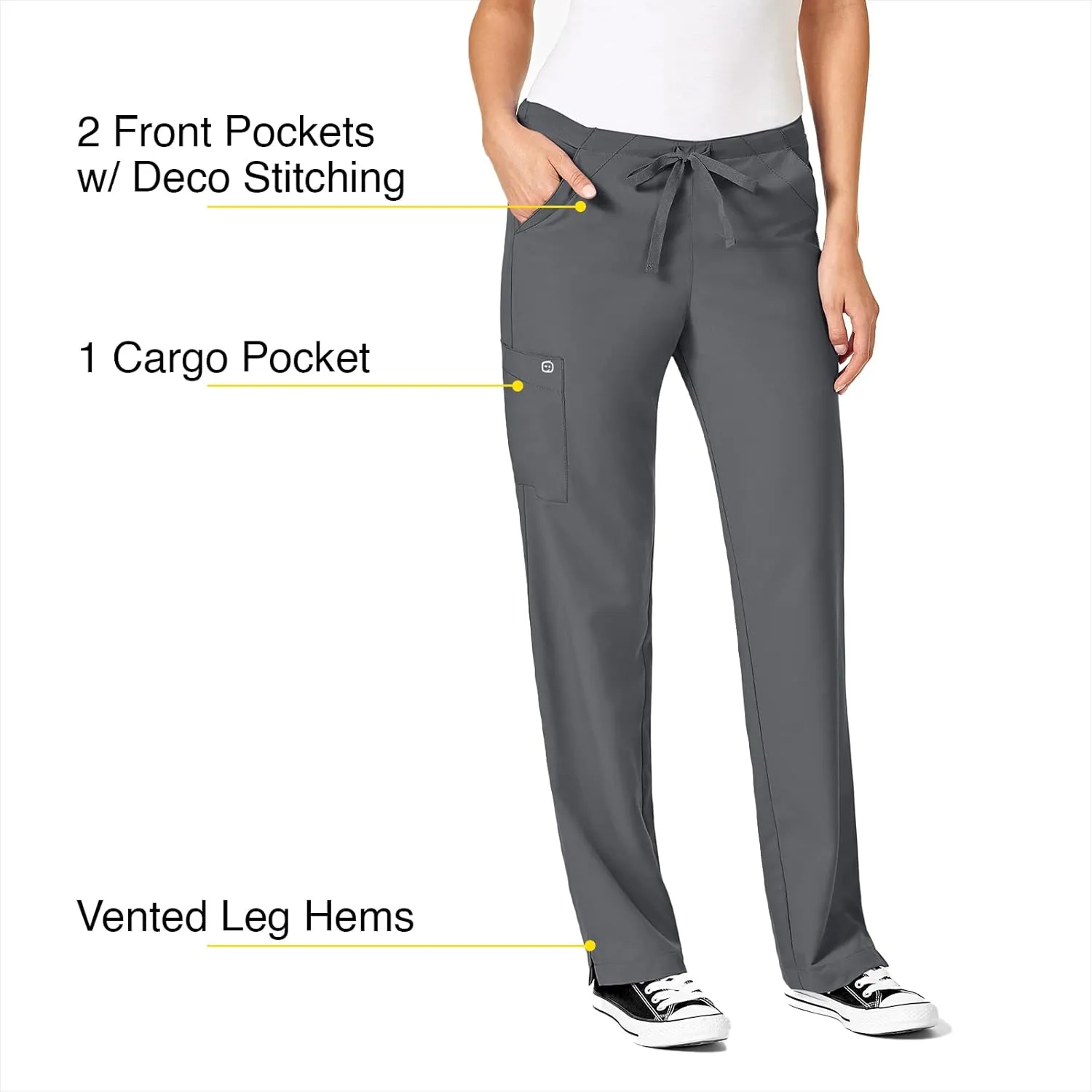 WonderWink Petite Women's Drawstring Pant