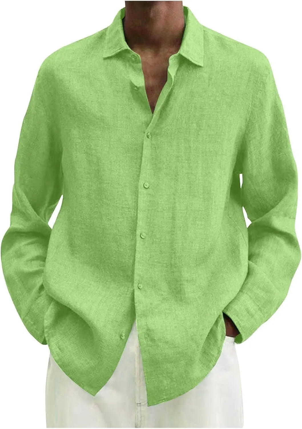 Ymosrh Men Fitness Clothes Spring Summer Men's Casual Cotton Linen Solid Color Short Sleeve Shirts Loose T-Shirts