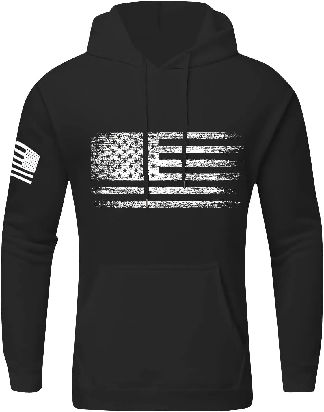 Ymosrh Men's Patriotic Hoodies USA Flag Print Hoodie Unisex Hooded Sweatshirt Pullover Casual Fashion Hoodies, M-6XL