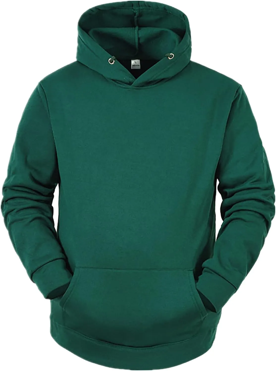 Ymosrh Men's Sweatshirt Hoodies Pullover Long Sleeve Cozy Sport Outwear Solid Color Hoodie With Pockets Sweatshirt, L-3XL